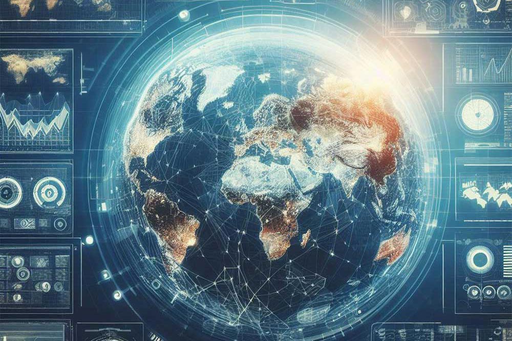 En illustration av en jordglob